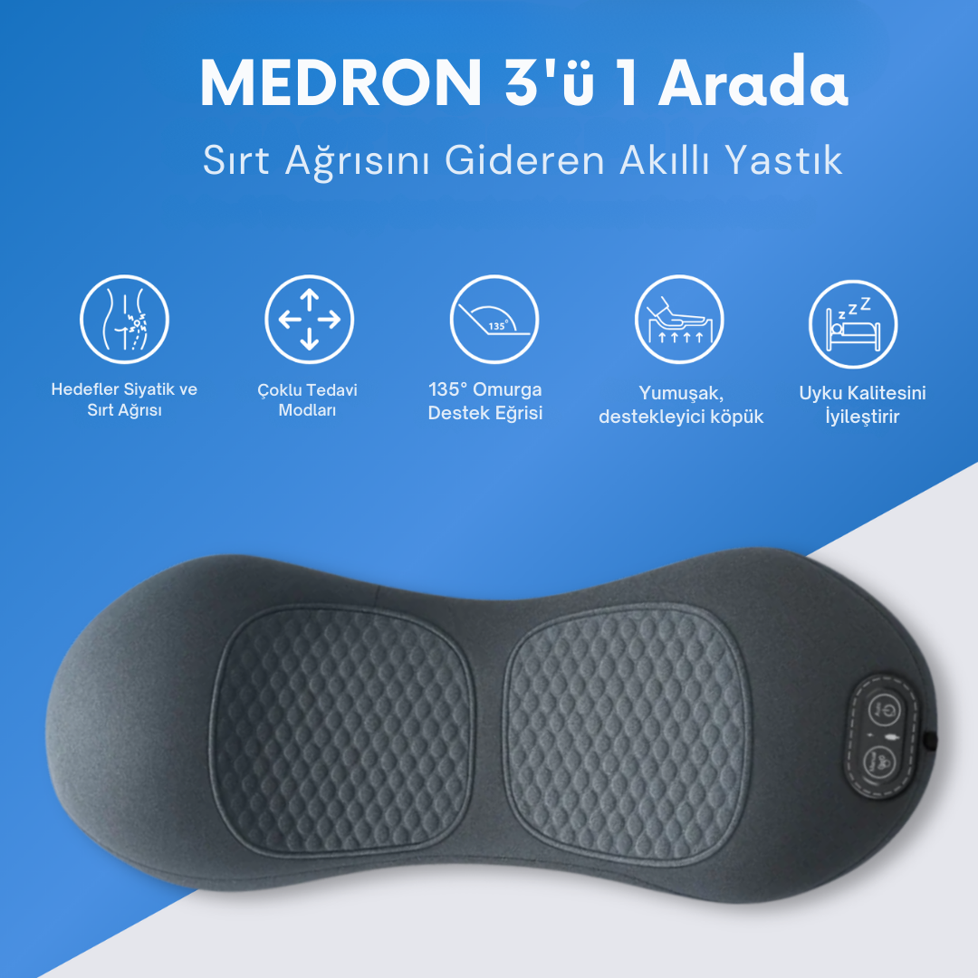 Medron™ 3'ü 1 Arada Sırt Ağrısını Gideren Akıllı Yastık