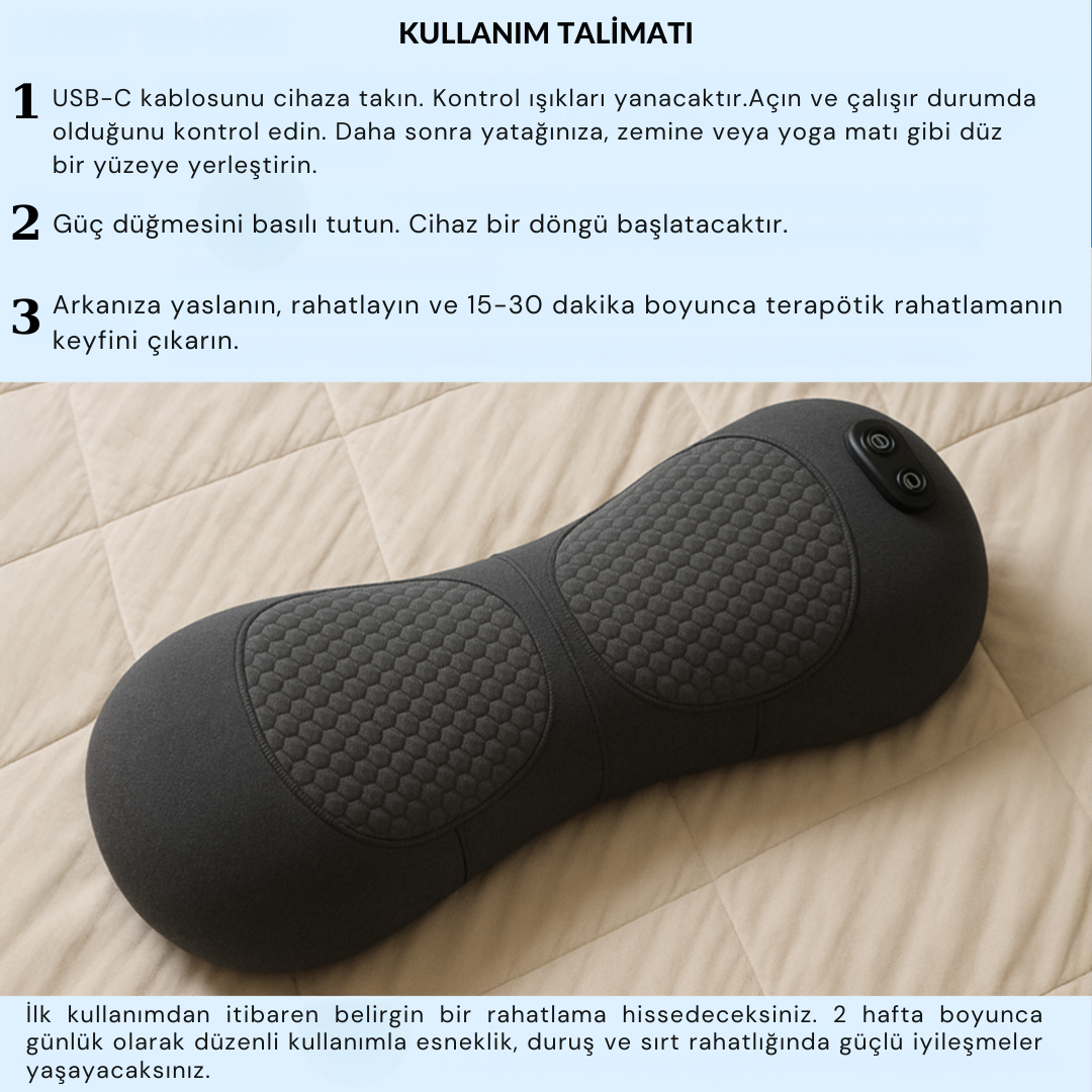 Medron™ 3'ü 1 Arada Sırt Ağrısını Gideren Akıllı Yastık